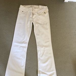 Hudson Signature Bootcut White Jeans size 30